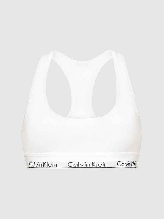 Calvin Klein Underwear – Modern Cotton podprsenka, Bílá barva