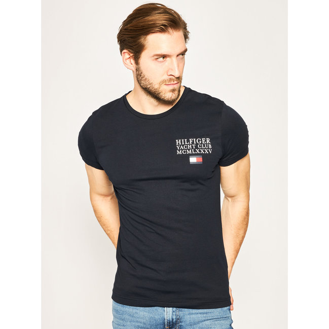 Tommy Hilfiger – TH Logo Triko, Navy barva