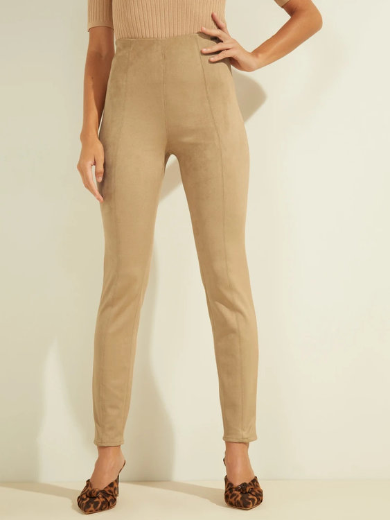 Guess, Béžová barva Maya legíny