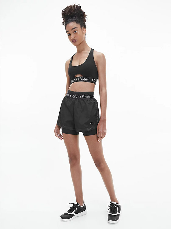 WO sportovní podprsenka – Calvin Klein Performance, Černá barva Ženy