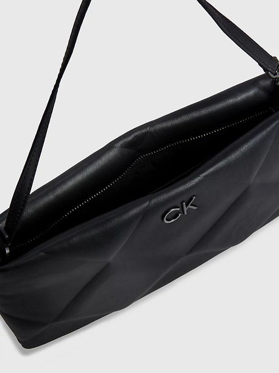 Módní Re-Lock crossbody, Černá barva, 2023