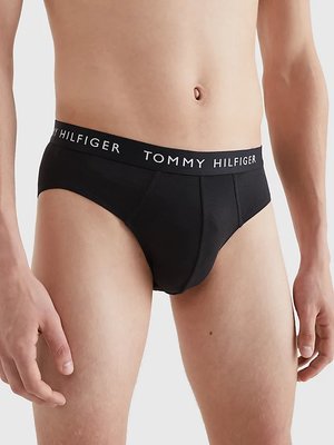 Essential slipy 3ks – Tommy Hilfiger, Černá barva Muži