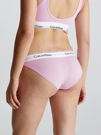 Módní Modern Cotton bikiny, Růžová barva, 2023