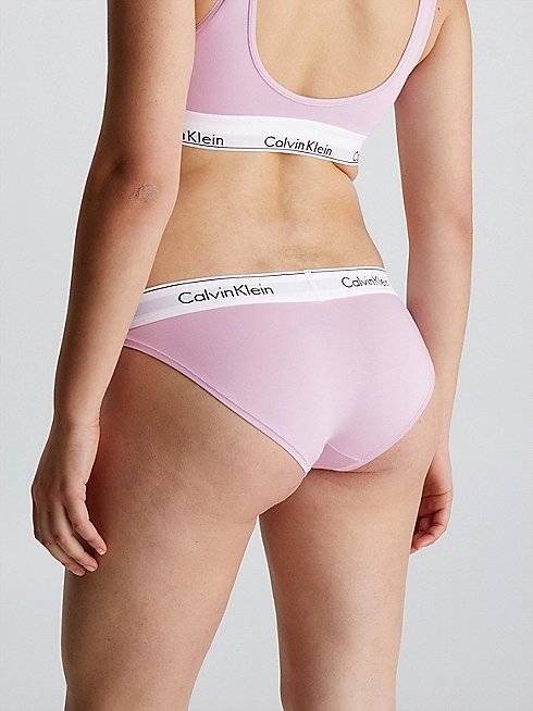 Módní Modern Cotton bikiny, Růžová barva, 2023