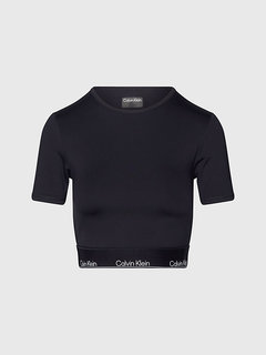 Cropped Gym triko Černá barva Ženy