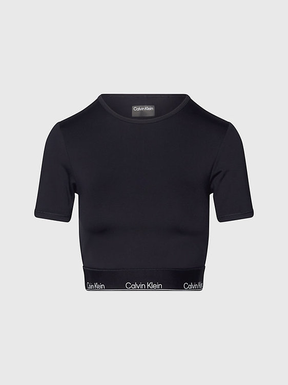 Cropped Gym triko Černá barva Ženy