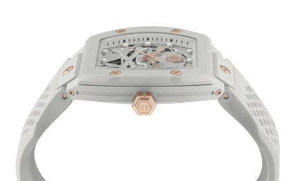 Módní THE $KELETON hodinky, Bílá, Šedá barva, 2023