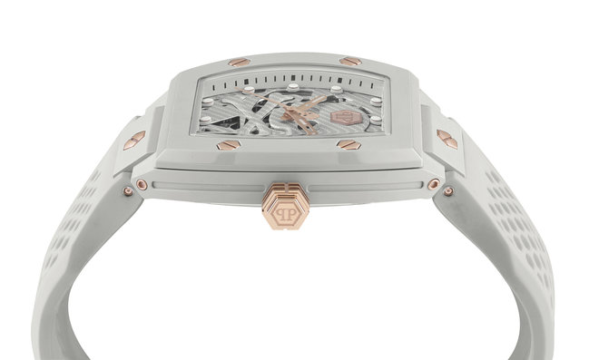 Módní THE $KELETON hodinky, Bílá, Šedá barva, 2023