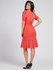 Módní Claire šaty, Červená barva, 2021