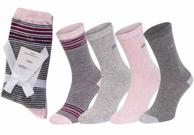 Calvin Klein Jeans – Giftbox ponožky 4ks, Růžová, Šedá barva