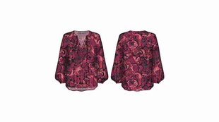 Luxusní Diamante halenka, Bordó, Červená barva, XS, S, M, L 1