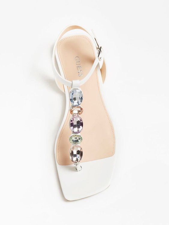 Módní Sefora sandálky, Bílá barva, 2022 1