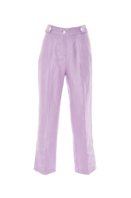 Módní Enza kalhoty, Fialová barva, 2022