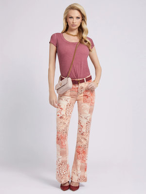 Luxusní Script logo tričko, Červená barva, XS, S, M, L