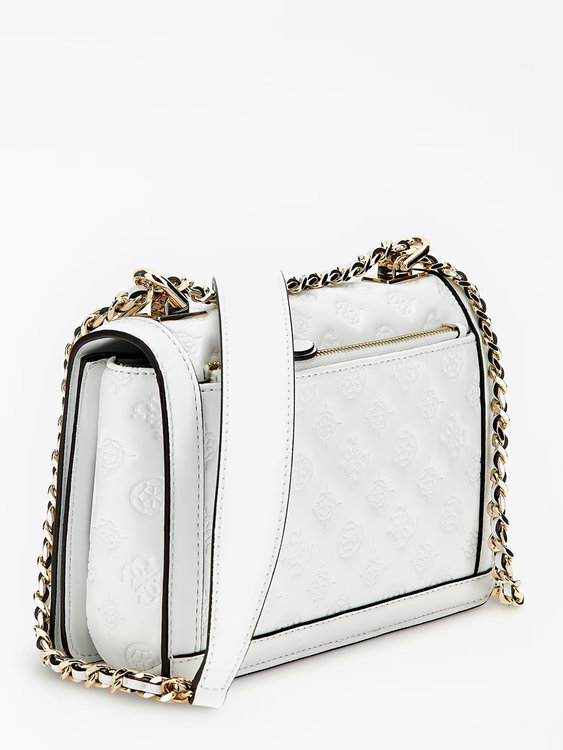 Abey crossbody – GUESS, Bílá barva Ženy