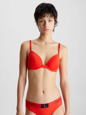 1996 Micro podprsenka – Calvin Klein Underwear, Červená barva Ženy