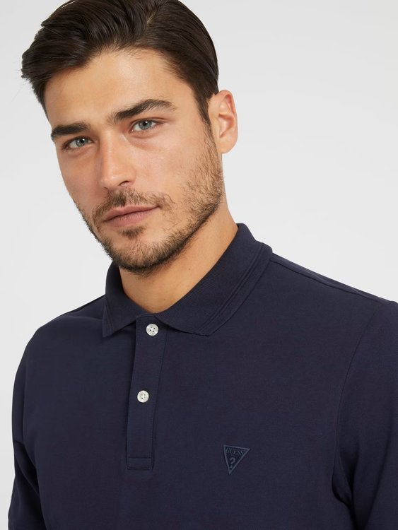 Módní Lyle polo, Modrá, Navy barva, 2023