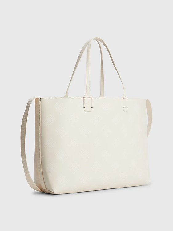 Módní Iconic Tommy Tote kabelka, Krémová barva, 2023