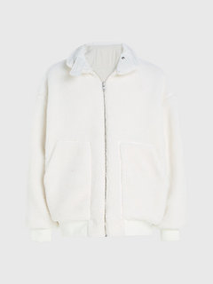 Calvin Klein Jeans, Bílá barva Reversible Sherpa bunda