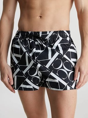 CK Monogram plavky – Calvin Klein Swimwear, Černá barva Muži