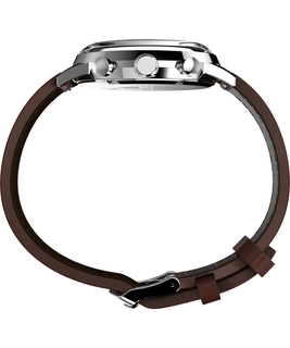 Luxusní Marlin hodinky, Hnědá, Stříbrná barva
