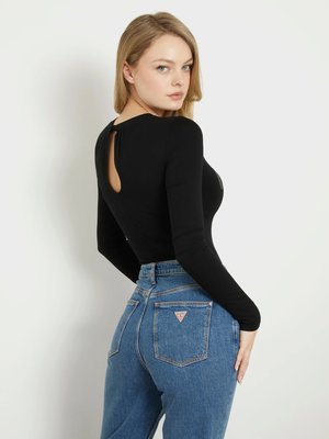 Alexandra Logo body – GUESS, Černá barva Ženy