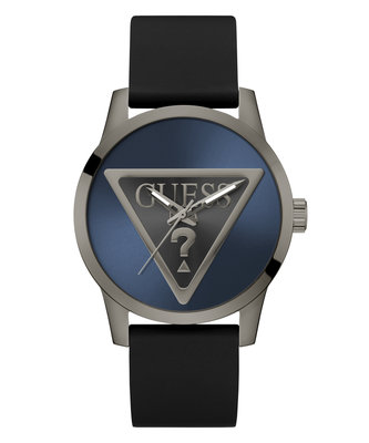 GUESS – Badge hodinky, Černá, Modrá, Šedá barva