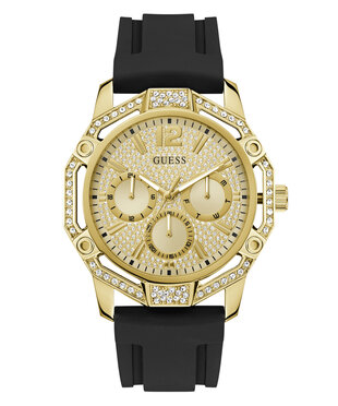 GUESS – Regal hodinky, Černá, Zlatá barva