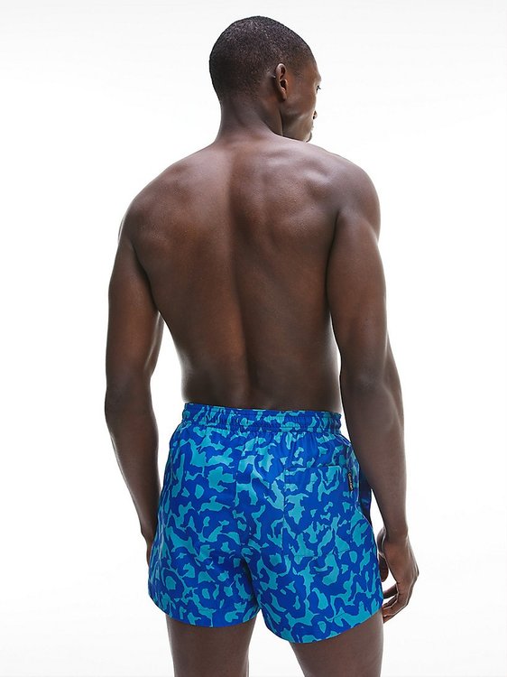 Módní KM0KM00709-0G3 plavky SHORT DRAWSTRING-PRINT, 2022