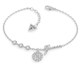 Guess – Náramek Guess Miniature, Stříbrná barva