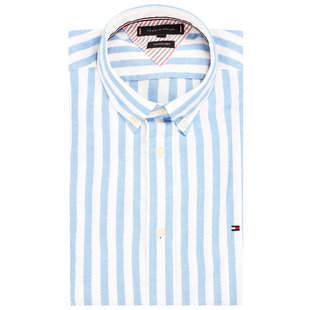Tommy Hilfiger – Stripe košile, Bílá, Modrá barva 1