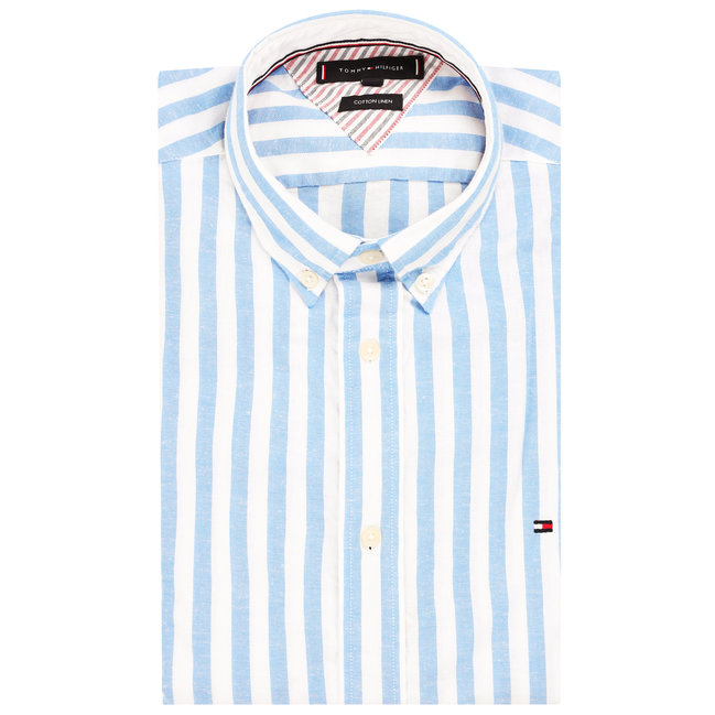 Tommy Hilfiger – Stripe košile, Bílá, Modrá barva 1