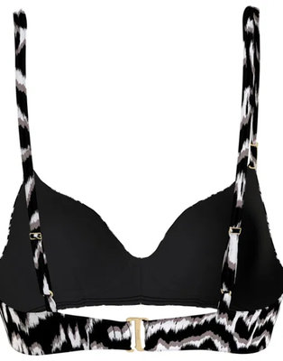 Módní Plavky - Horní díl, Bílá, Černá barva, 2021