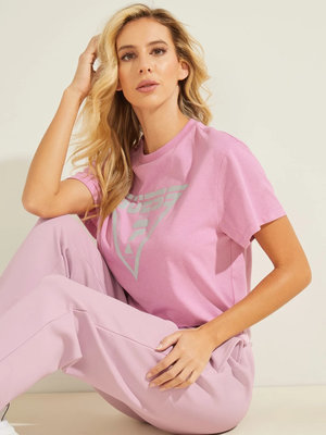 Módní Caren crop top, Růžová barva, 2021 1