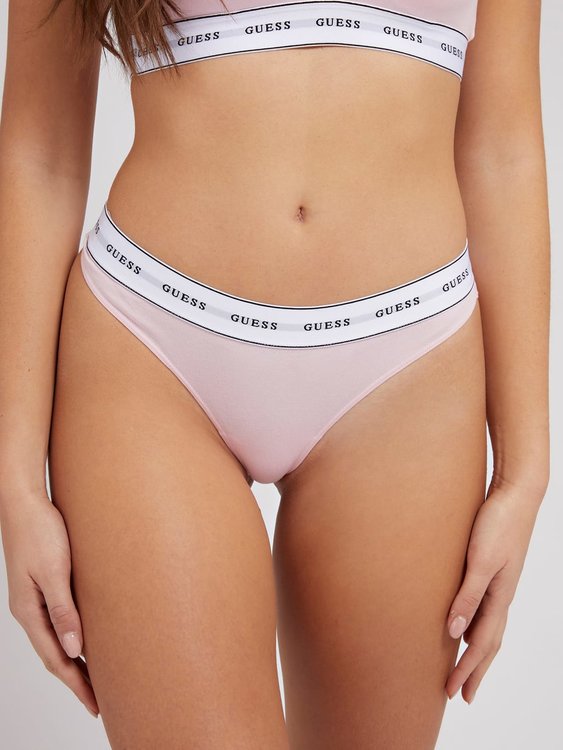 Carrie tanga – Guess, Růžová barva Ženy