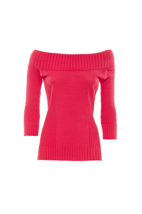 Módní Morus svetr, Červená barva, 2022