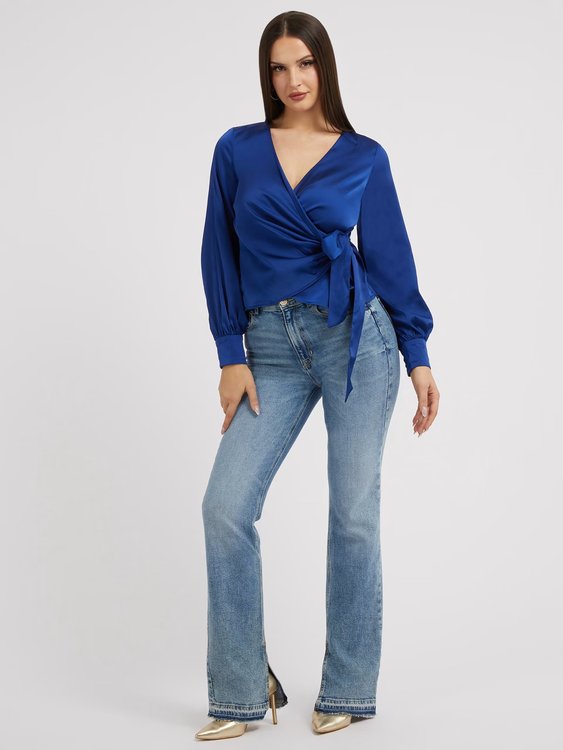 Módní Lovisa halenka, Modrá barva, 2023