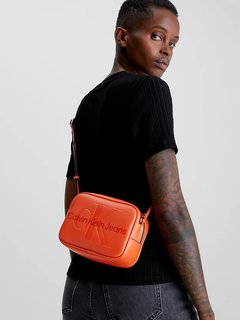 Luxusní Sculpted Camera crossbody, Červená barva, OS