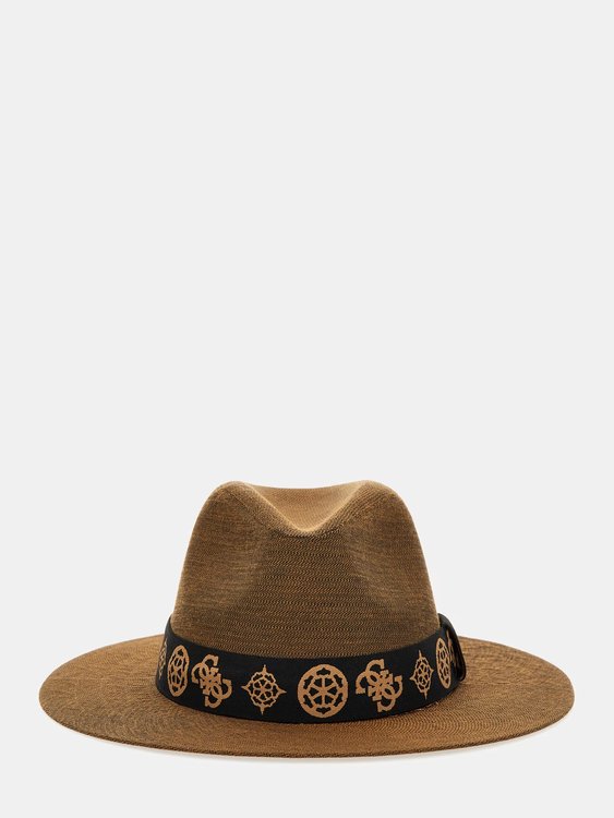 GUESS – Fedora klobouk, Hnědá barva