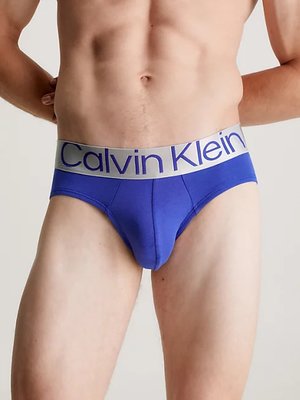 Reconsidered slipy 3ks – Calvin Klein Underwear, Modrá barva Muži