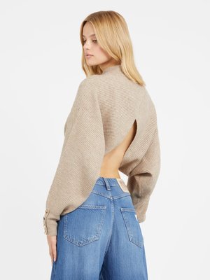 Cross Back svetr – GUESS, Hnědá barva Ženy