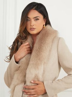 Luxusní Martina kabát, Béžová barva, 38, 40, 42, 44