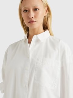 Luxusní Essential Loose Fit košile, Bílá barva, M-L, XS-S