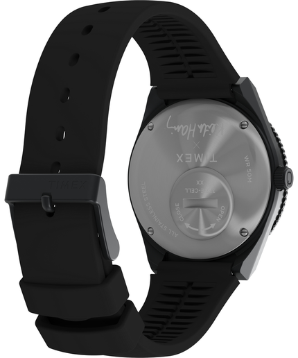 Módní Timex LAB The MET hodinky, Černá barva, 2023