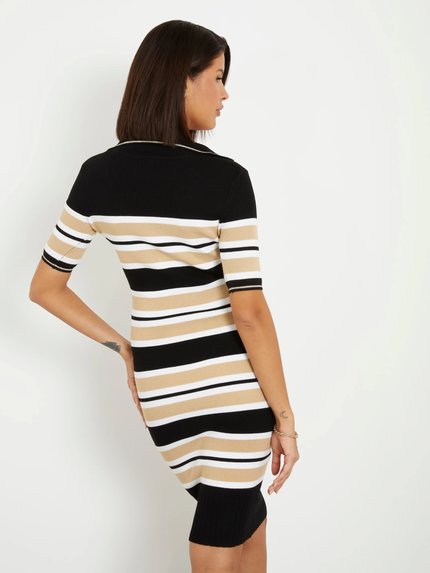 Maia šaty – GUESS, Bílá, Černá, Hnědá barva Ženy