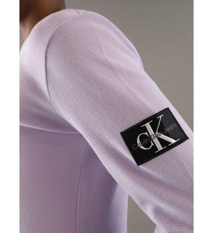 Módní Badge Waffler triko, Fialová barva, 2024