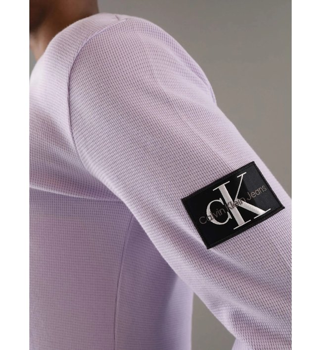 Módní Badge Waffler triko, Fialová barva, 2024