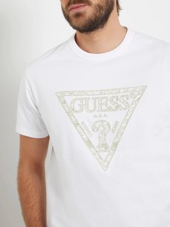 Luxusní Triangle Embro triko, Bílá barva, S, M