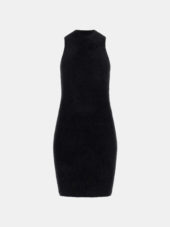 Vero Fuzzy šaty Černá barva Ženy