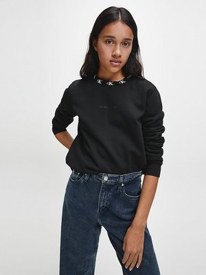 Calvin Klein Jeans – Logo mikina, Černá barva